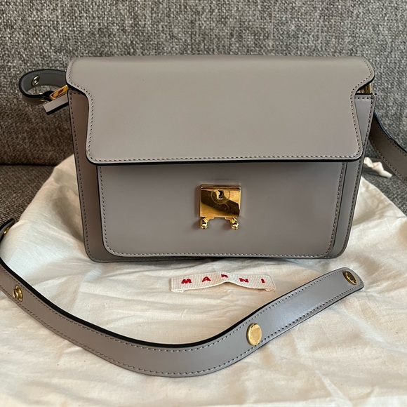 Marni Medium Trunk Leather Bag - Picture 8 of 12
